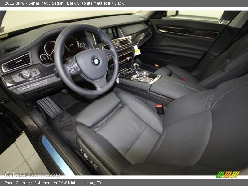 Black Interior - 2013 7 Series 740Li Sedan 