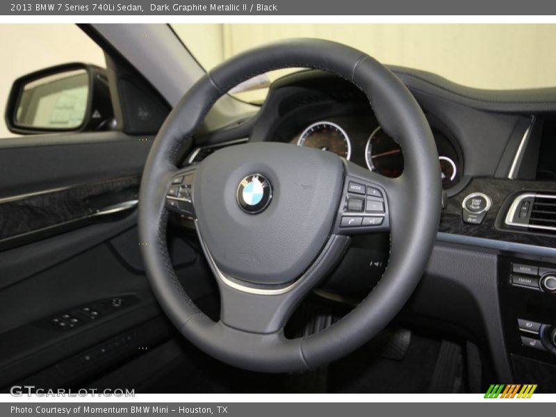 Dark Graphite Metallic II / Black 2013 BMW 7 Series 740Li Sedan