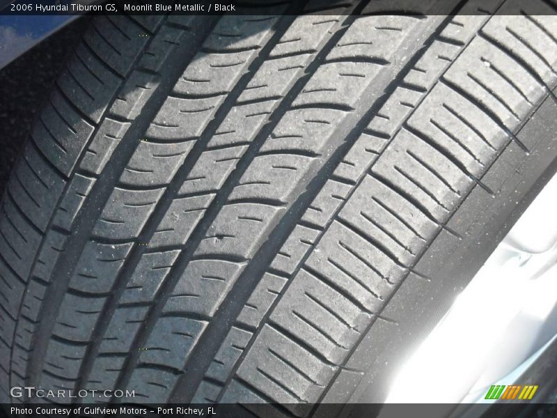 Moonlit Blue Metallic / Black 2006 Hyundai Tiburon GS