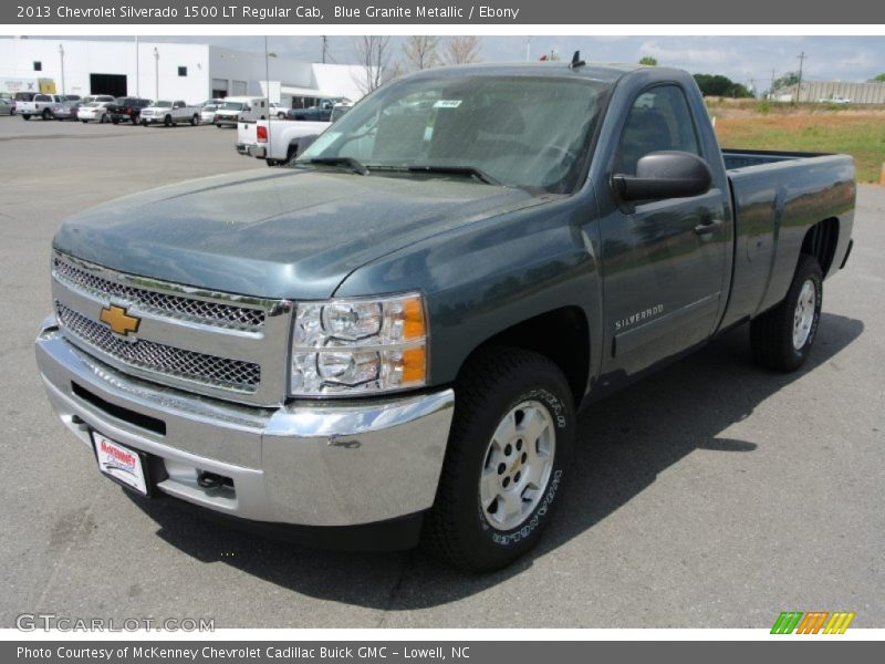 Blue Granite Metallic / Ebony 2013 Chevrolet Silverado 1500 LT Regular Cab