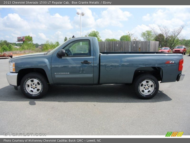 Blue Granite Metallic / Ebony 2013 Chevrolet Silverado 1500 LT Regular Cab