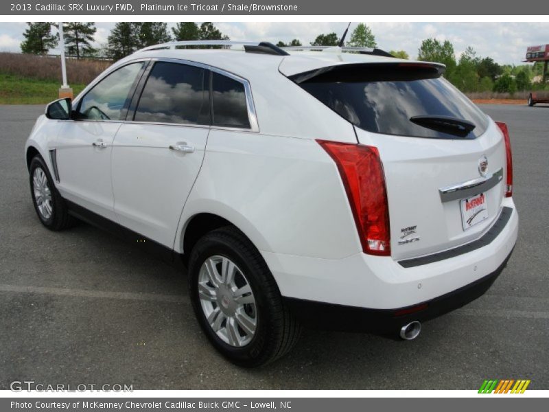 Platinum Ice Tricoat / Shale/Brownstone 2013 Cadillac SRX Luxury FWD