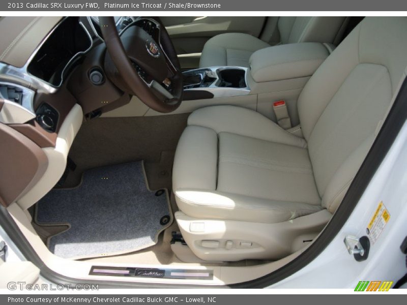 Platinum Ice Tricoat / Shale/Brownstone 2013 Cadillac SRX Luxury FWD