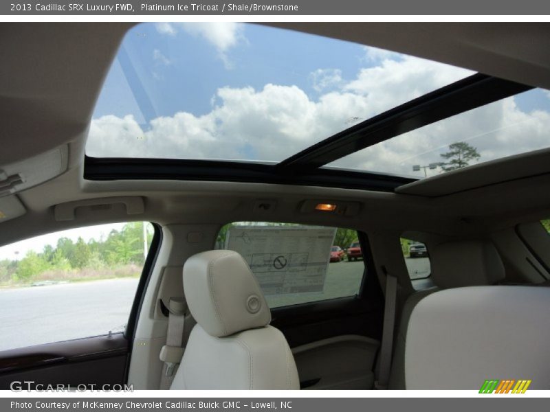 Platinum Ice Tricoat / Shale/Brownstone 2013 Cadillac SRX Luxury FWD