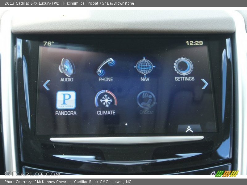 Platinum Ice Tricoat / Shale/Brownstone 2013 Cadillac SRX Luxury FWD