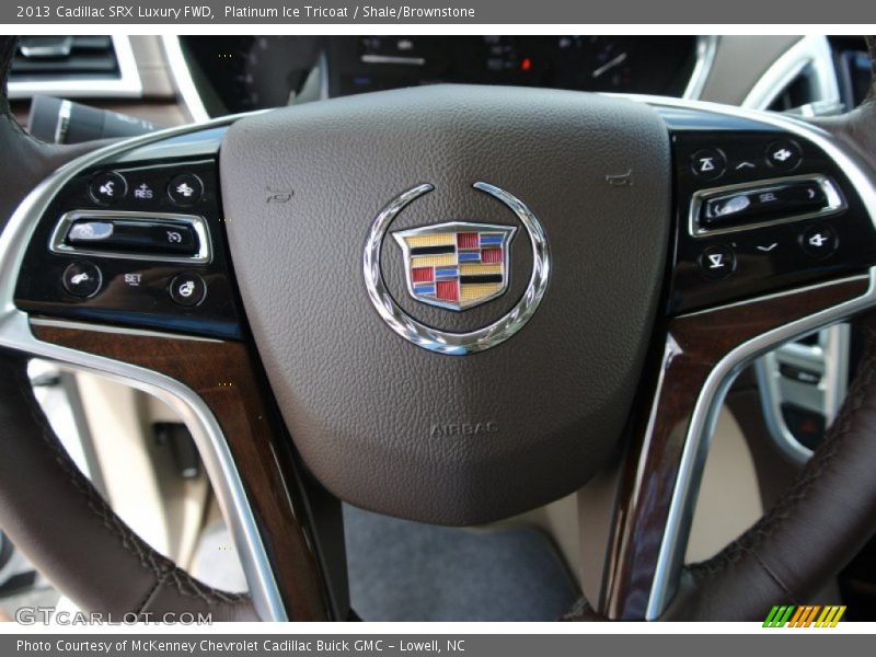 Platinum Ice Tricoat / Shale/Brownstone 2013 Cadillac SRX Luxury FWD