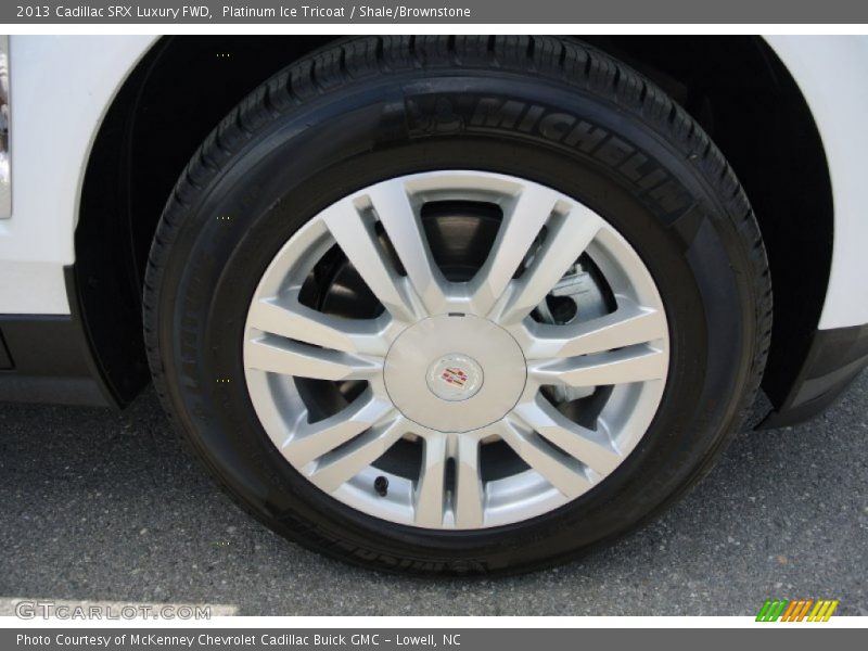 Platinum Ice Tricoat / Shale/Brownstone 2013 Cadillac SRX Luxury FWD