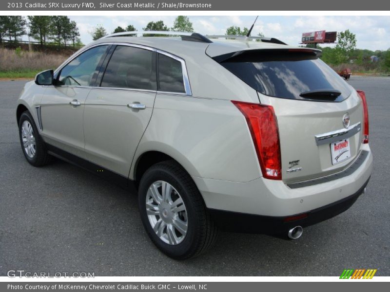 Silver Coast Metallic / Shale/Brownstone 2013 Cadillac SRX Luxury FWD