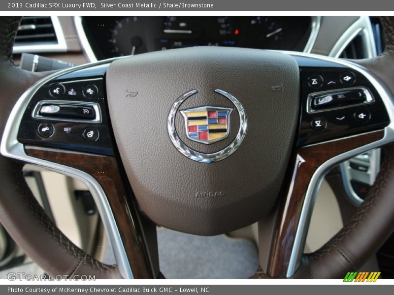 Silver Coast Metallic / Shale/Brownstone 2013 Cadillac SRX Luxury FWD