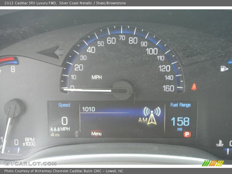 Silver Coast Metallic / Shale/Brownstone 2013 Cadillac SRX Luxury FWD