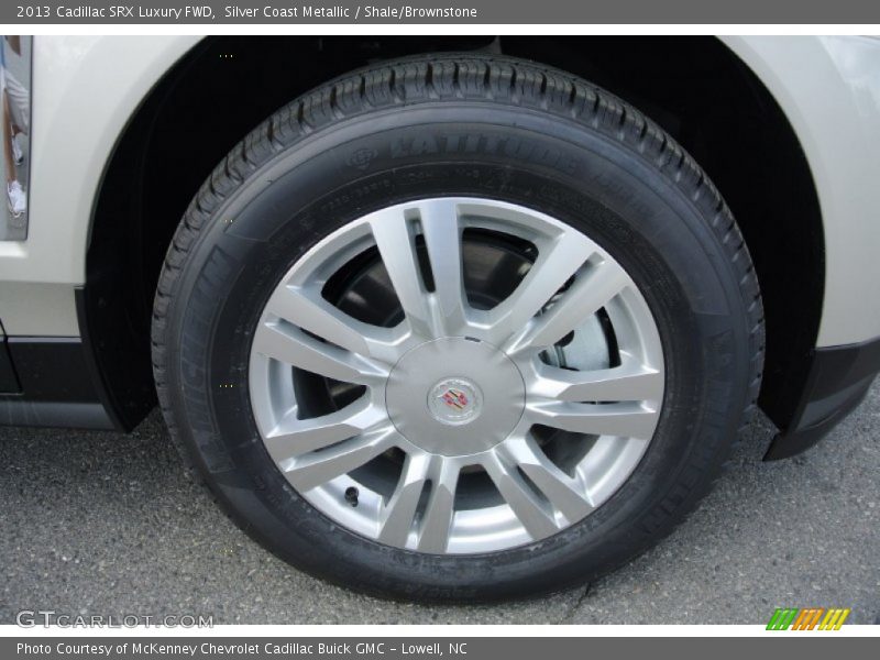 Silver Coast Metallic / Shale/Brownstone 2013 Cadillac SRX Luxury FWD