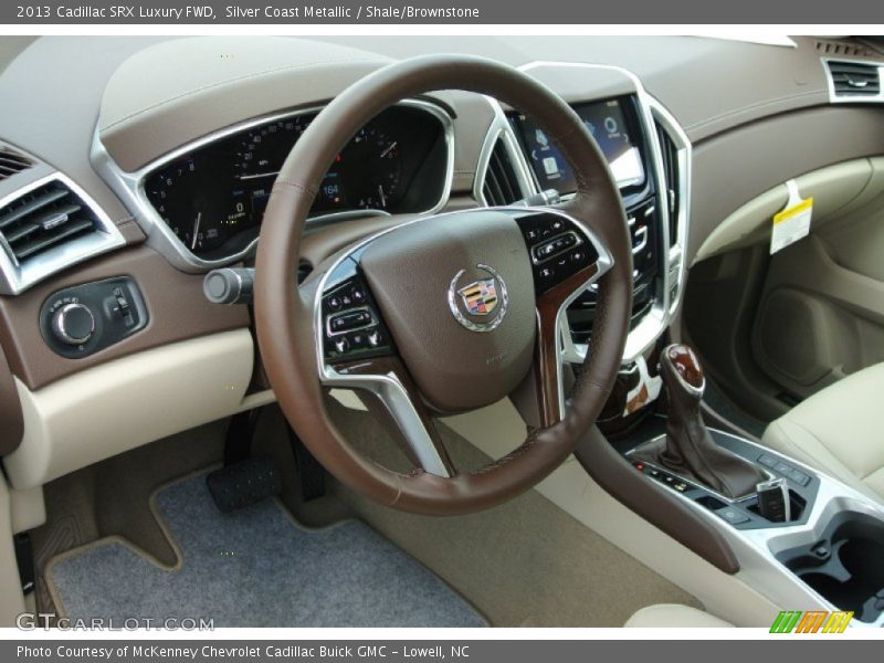 Silver Coast Metallic / Shale/Brownstone 2013 Cadillac SRX Luxury FWD