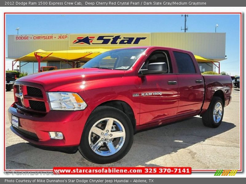 Deep Cherry Red Crystal Pearl / Dark Slate Gray/Medium Graystone 2012 Dodge Ram 1500 Express Crew Cab