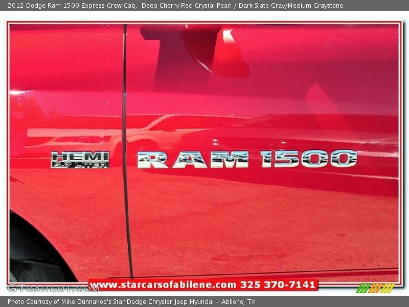 Deep Cherry Red Crystal Pearl / Dark Slate Gray/Medium Graystone 2012 Dodge Ram 1500 Express Crew Cab