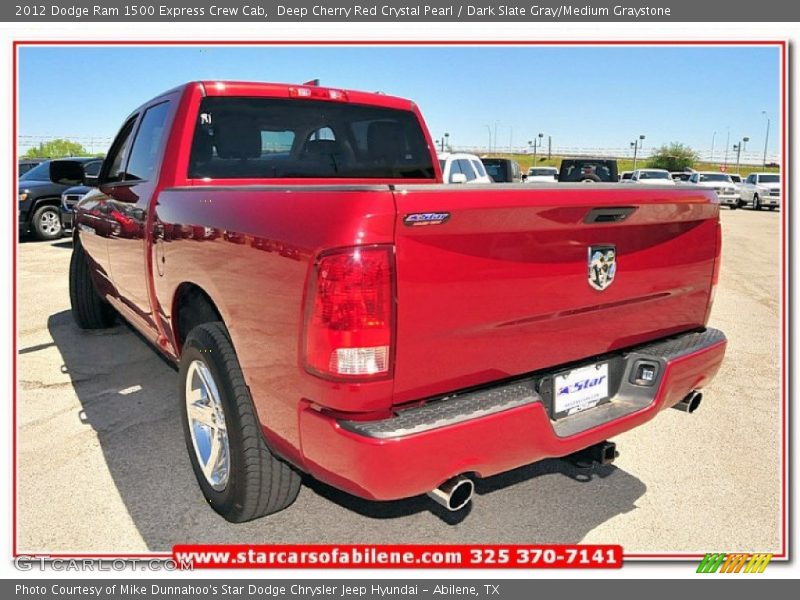 Deep Cherry Red Crystal Pearl / Dark Slate Gray/Medium Graystone 2012 Dodge Ram 1500 Express Crew Cab