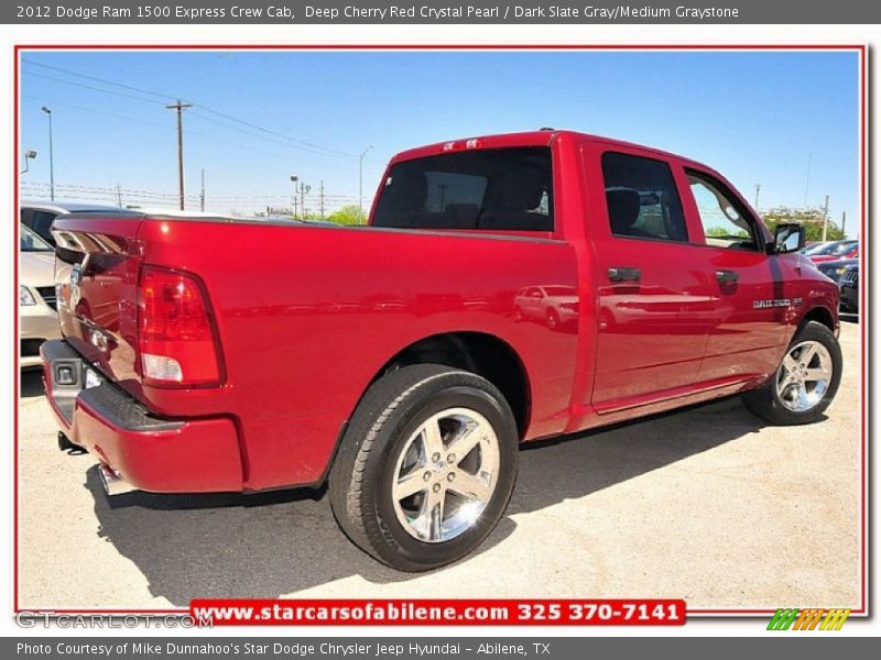 Deep Cherry Red Crystal Pearl / Dark Slate Gray/Medium Graystone 2012 Dodge Ram 1500 Express Crew Cab
