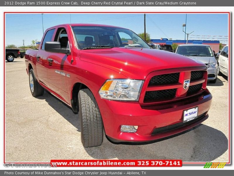 Deep Cherry Red Crystal Pearl / Dark Slate Gray/Medium Graystone 2012 Dodge Ram 1500 Express Crew Cab