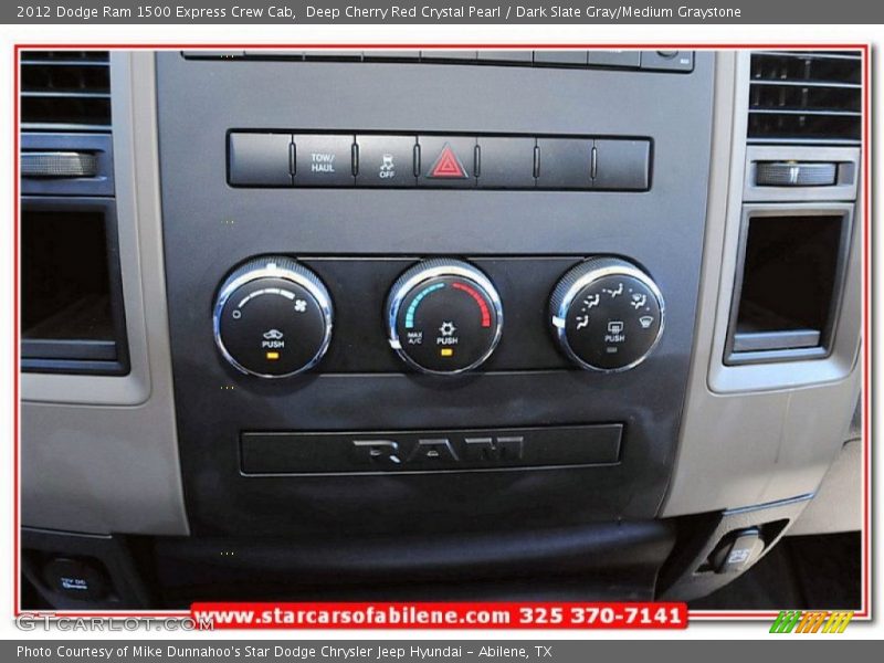 Deep Cherry Red Crystal Pearl / Dark Slate Gray/Medium Graystone 2012 Dodge Ram 1500 Express Crew Cab