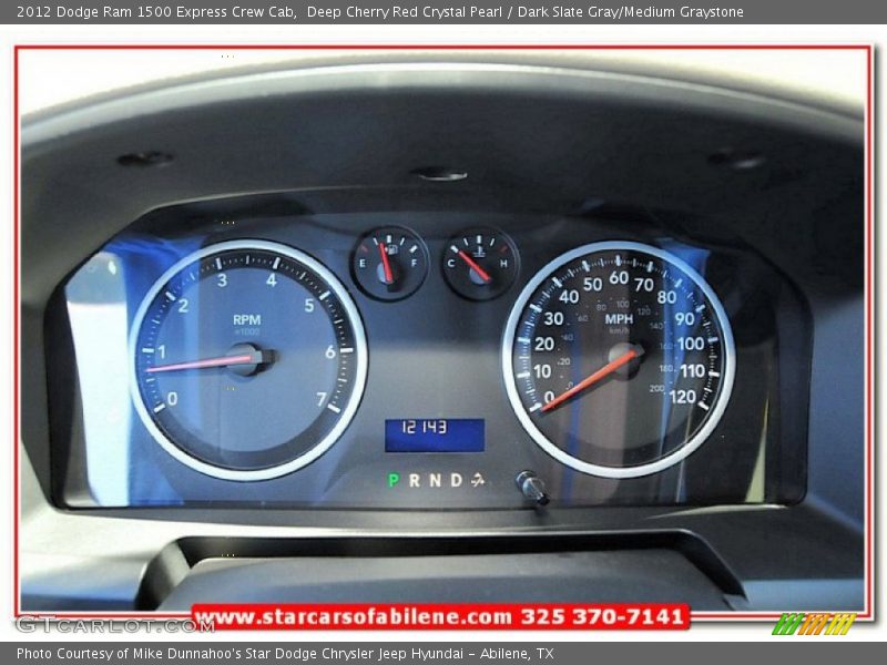 Deep Cherry Red Crystal Pearl / Dark Slate Gray/Medium Graystone 2012 Dodge Ram 1500 Express Crew Cab