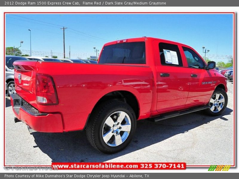 Flame Red / Dark Slate Gray/Medium Graystone 2012 Dodge Ram 1500 Express Crew Cab