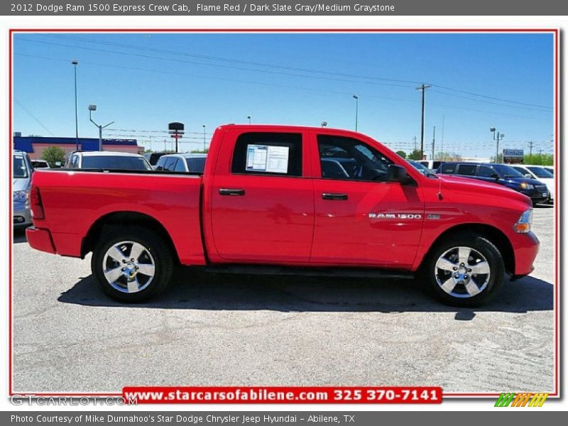 Flame Red / Dark Slate Gray/Medium Graystone 2012 Dodge Ram 1500 Express Crew Cab