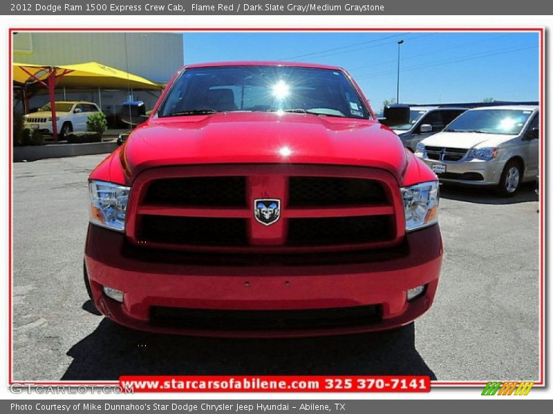 Flame Red / Dark Slate Gray/Medium Graystone 2012 Dodge Ram 1500 Express Crew Cab
