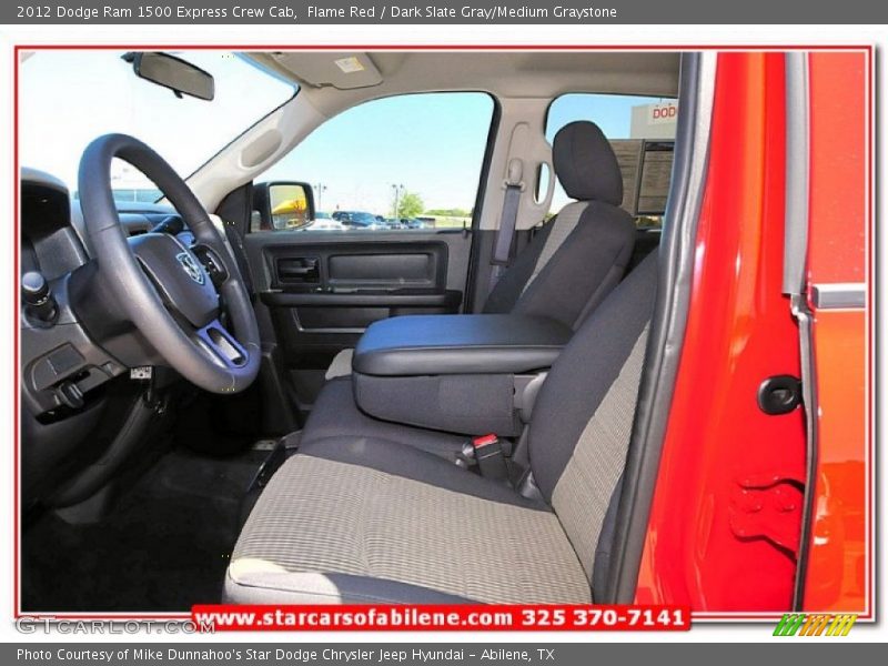 Flame Red / Dark Slate Gray/Medium Graystone 2012 Dodge Ram 1500 Express Crew Cab