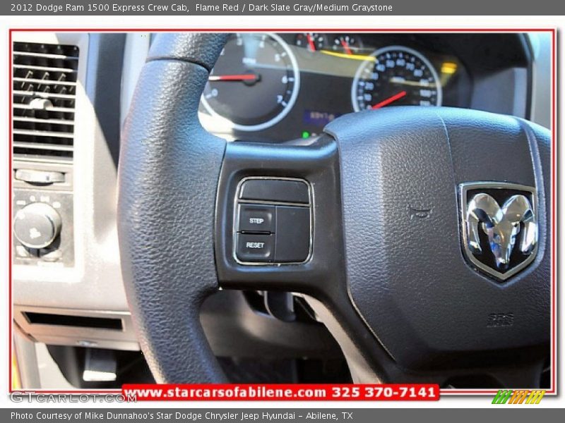 Flame Red / Dark Slate Gray/Medium Graystone 2012 Dodge Ram 1500 Express Crew Cab