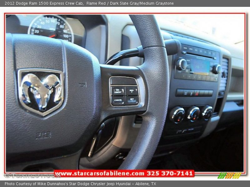 Flame Red / Dark Slate Gray/Medium Graystone 2012 Dodge Ram 1500 Express Crew Cab