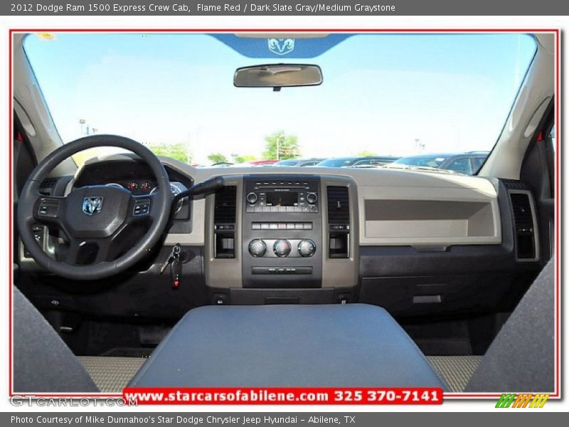Flame Red / Dark Slate Gray/Medium Graystone 2012 Dodge Ram 1500 Express Crew Cab