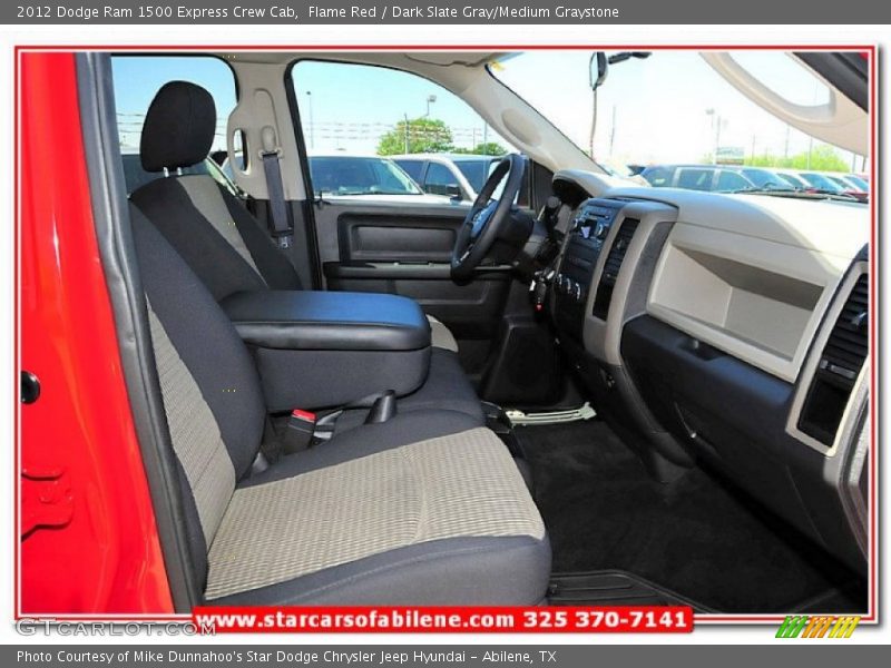Flame Red / Dark Slate Gray/Medium Graystone 2012 Dodge Ram 1500 Express Crew Cab