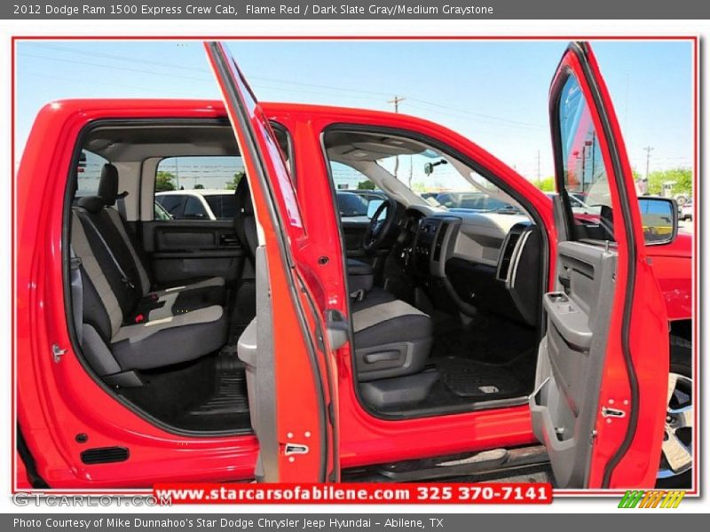 Flame Red / Dark Slate Gray/Medium Graystone 2012 Dodge Ram 1500 Express Crew Cab