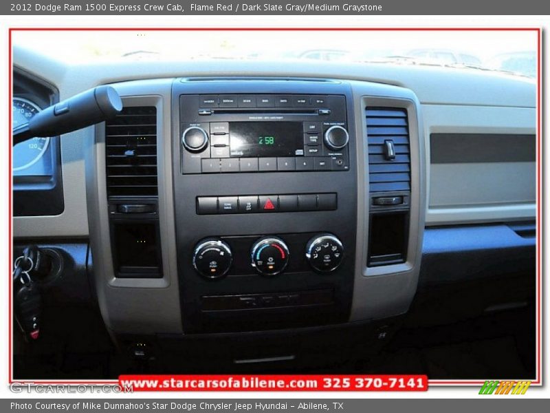 Flame Red / Dark Slate Gray/Medium Graystone 2012 Dodge Ram 1500 Express Crew Cab