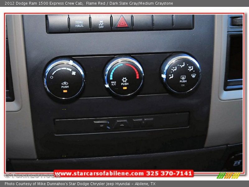 Flame Red / Dark Slate Gray/Medium Graystone 2012 Dodge Ram 1500 Express Crew Cab