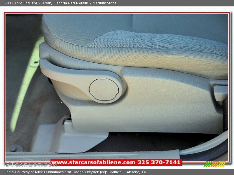 Sangria Red Metallic / Medium Stone 2011 Ford Focus SES Sedan