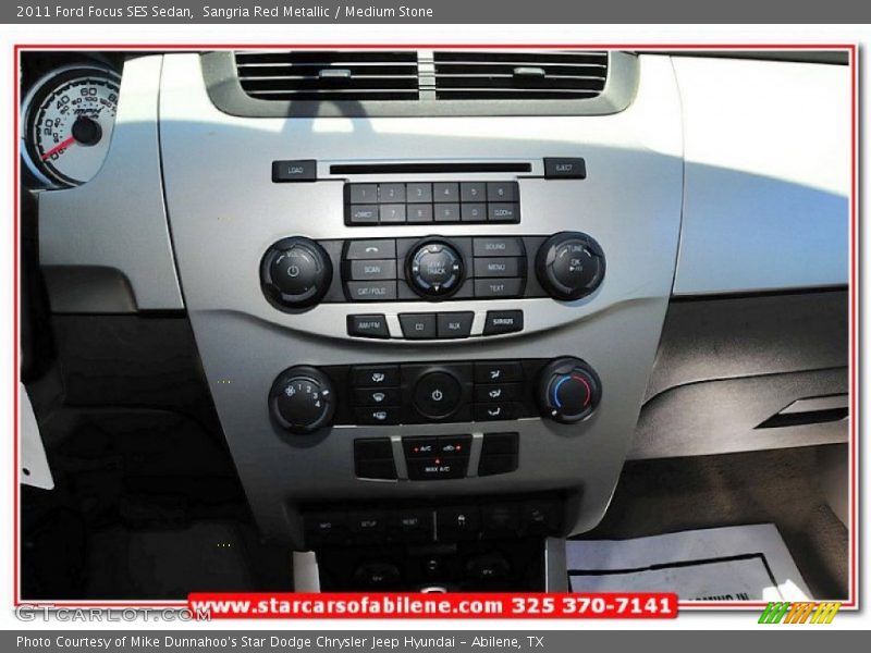 Sangria Red Metallic / Medium Stone 2011 Ford Focus SES Sedan