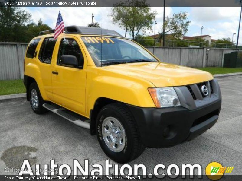 Solar Yellow / Steel/Graphite 2006 Nissan Xterra X