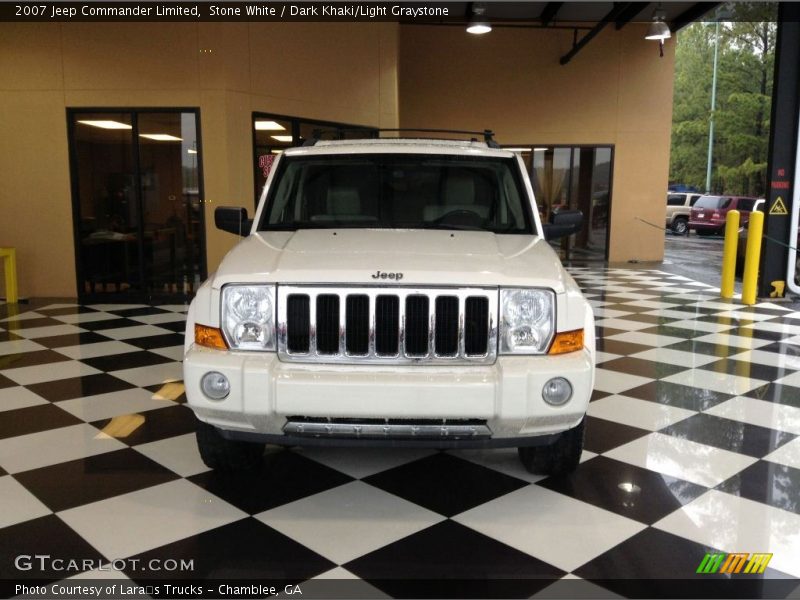 Stone White / Dark Khaki/Light Graystone 2007 Jeep Commander Limited