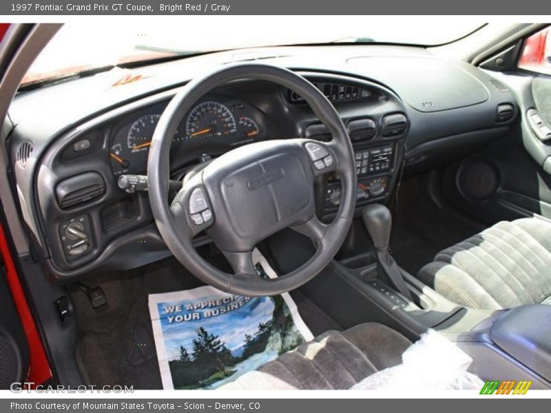 Bright Red / Gray 1997 Pontiac Grand Prix GT Coupe