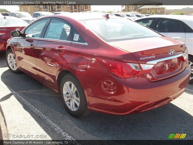 Sparkling Ruby / Camel 2013 Hyundai Sonata GLS