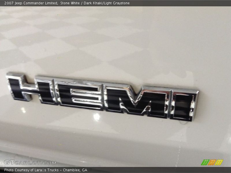 Stone White / Dark Khaki/Light Graystone 2007 Jeep Commander Limited