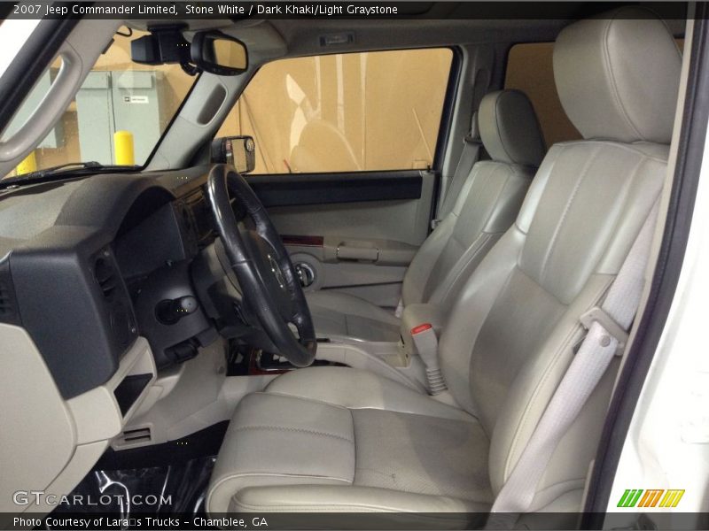 Stone White / Dark Khaki/Light Graystone 2007 Jeep Commander Limited