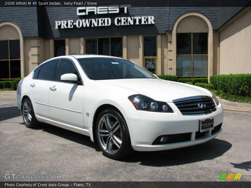 Ivory Pearl / Stone 2006 Infiniti M 45 Sport Sedan