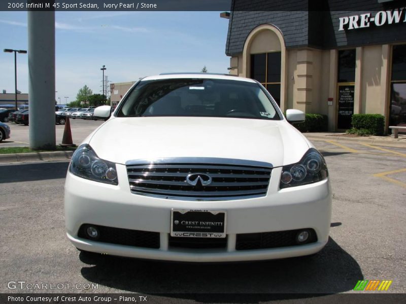 Ivory Pearl / Stone 2006 Infiniti M 45 Sport Sedan