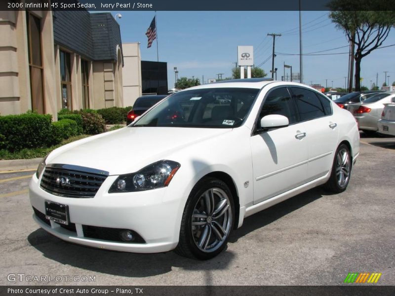 Ivory Pearl / Stone 2006 Infiniti M 45 Sport Sedan
