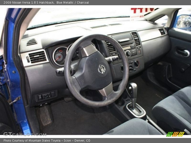 Blue Metallic / Charcoal 2009 Nissan Versa 1.8 S Hatchback