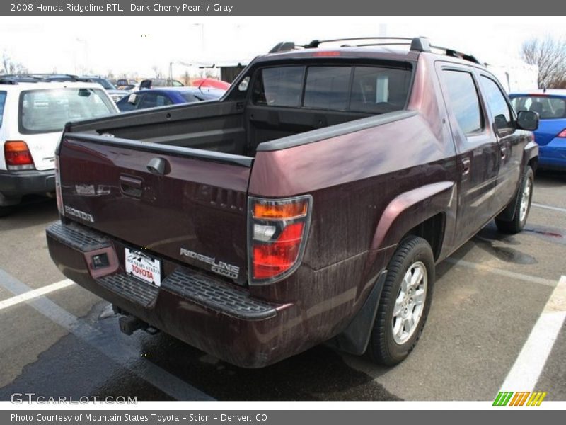 Dark Cherry Pearl / Gray 2008 Honda Ridgeline RTL