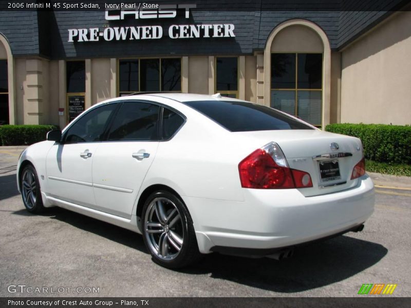 Ivory Pearl / Stone 2006 Infiniti M 45 Sport Sedan