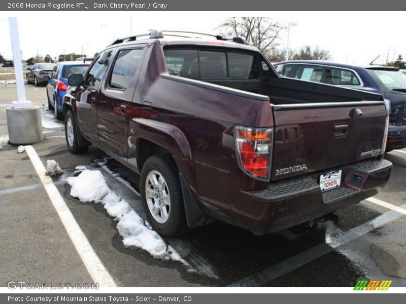 Dark Cherry Pearl / Gray 2008 Honda Ridgeline RTL