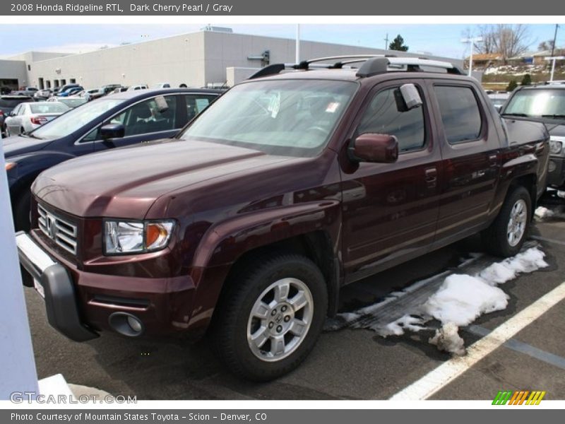 Dark Cherry Pearl / Gray 2008 Honda Ridgeline RTL
